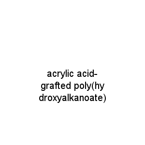 acrylic acid-grafted poly(hydroxyalkanoate)